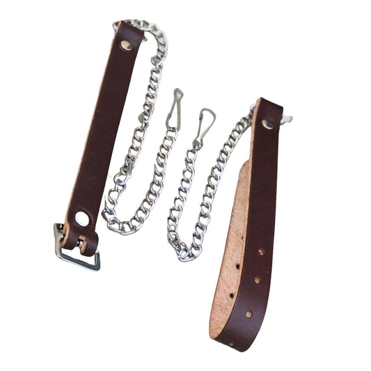 Brown Leather Sporran with Three Tassels