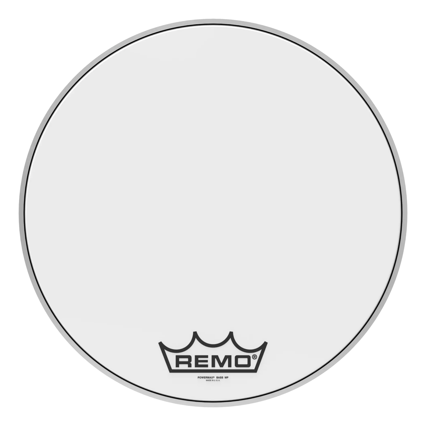 Remo - Powermax Ultra White Crimplock Bass Drumhead, 20"