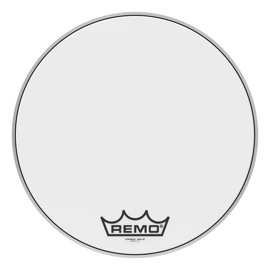 Remo - Powermax Ultra White Crimplock Bass Drumhead, 20"