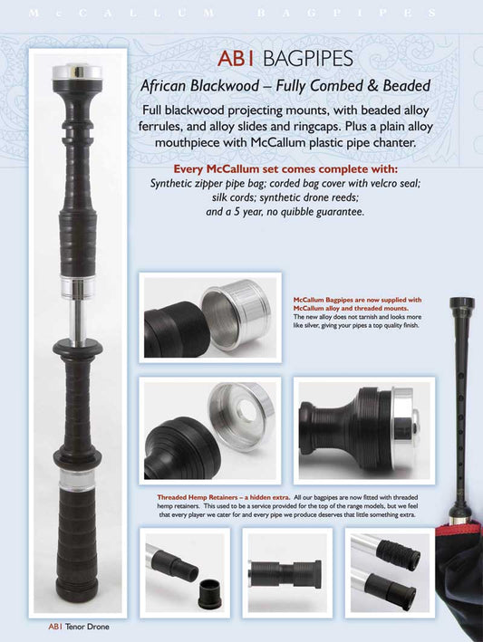 McCallum AB1 Bagpipes
