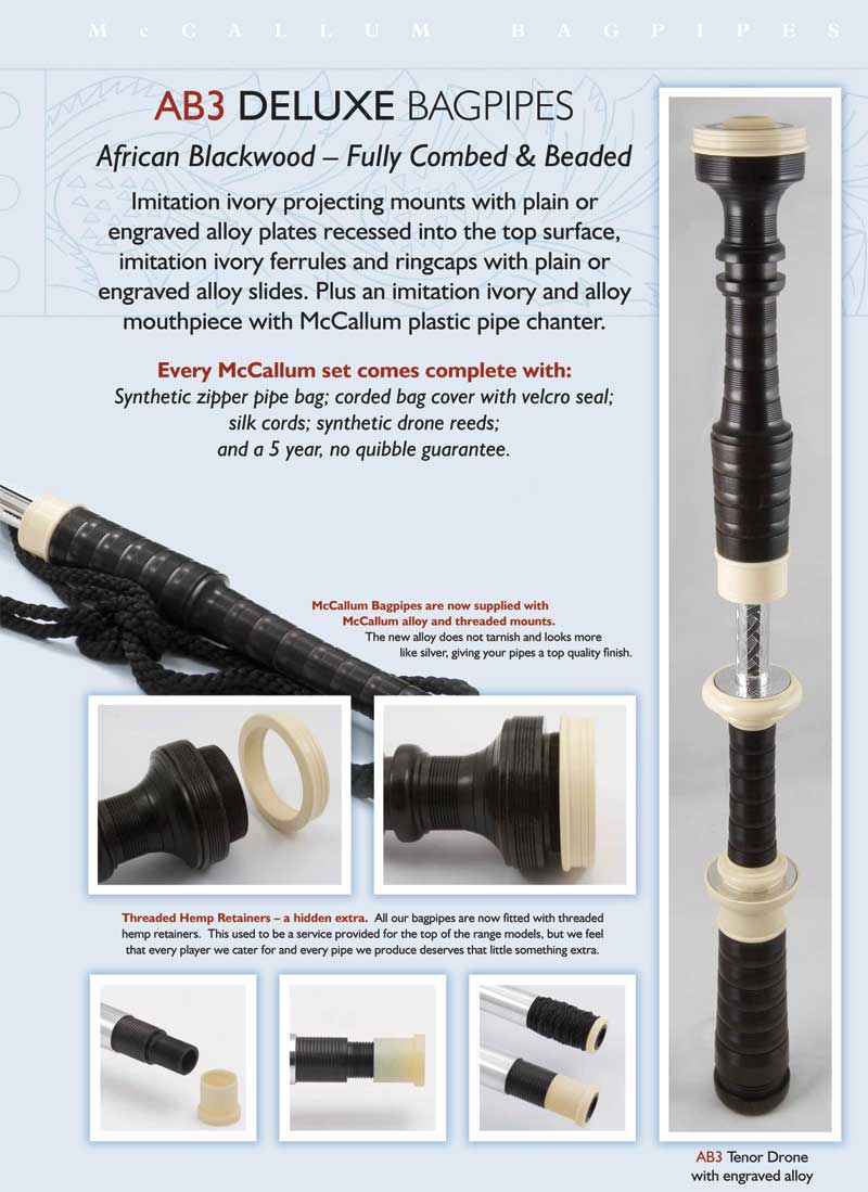 McCallum AB3 Deluxe Bagpipes