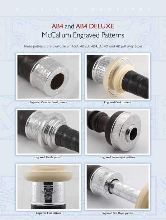 McCallum AB4 Bagpipes (Sticks, Stocks & Chanter)