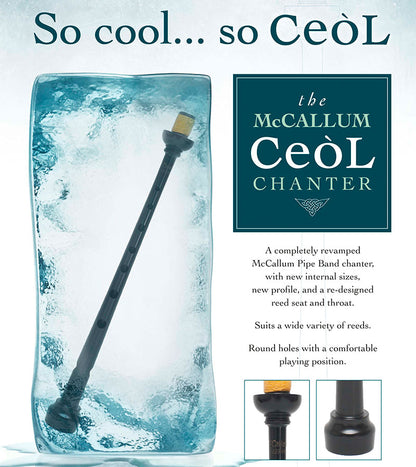 McCallum Ceol Pipe Chanter/Engraved Alloy Sole